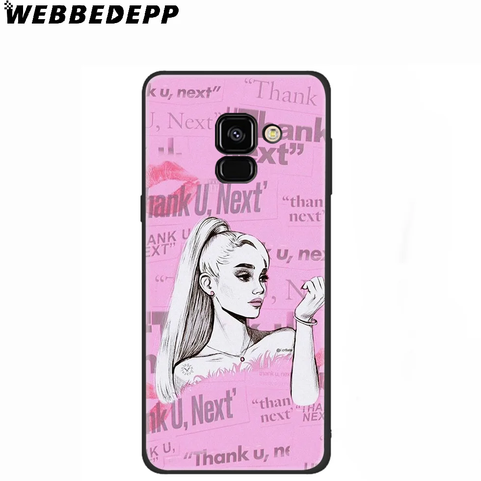 WEBBEDEPP Ariana Grande силиконовый чехол для Samsung Galaxy A3 A5 A6 A7 A8 A9 A10 A20 A30 A40 A50 A70 M10 M20 M30 |