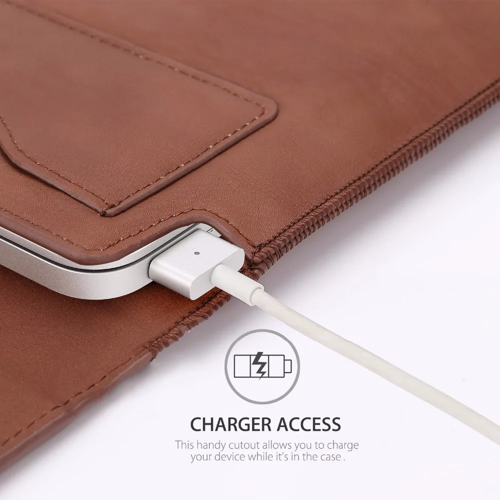 Сумка MoKo для нового MacBook 12 дюймов, защитный чехол для ноутбука из искусственной кожи, чехол для нового MacBook со встроенной картой