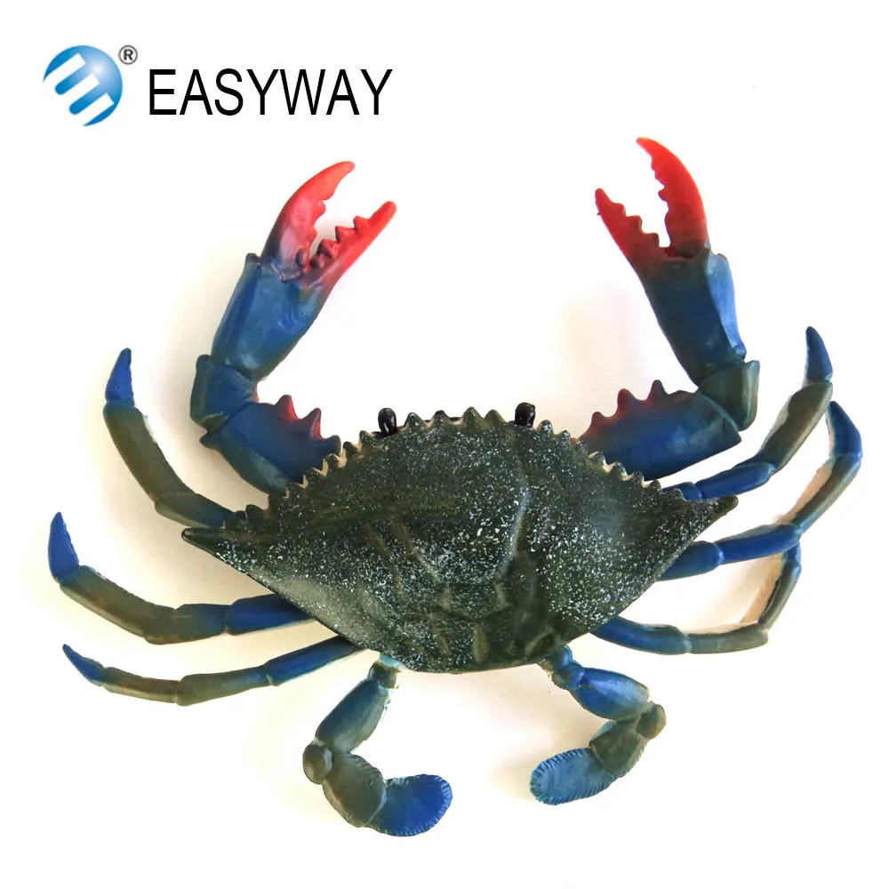 

EASYWAY Simulation Animals Seafood Model Plastic Crab Toy Sea Life Action Figures Collection Boys Gift The Underwater World Toys