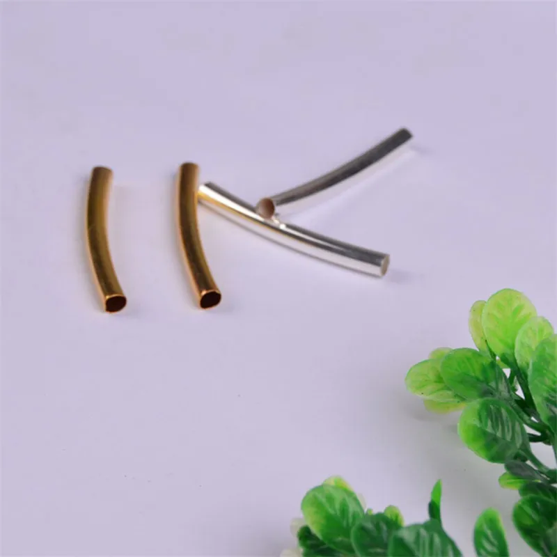 10 шт./партия ручная работа серебро золото черная трубка металлический