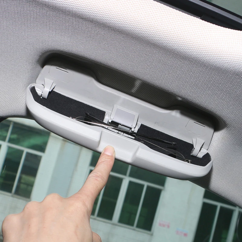 

Car Styling Sunglass Case Storage Holder Auto Accessories For Audi A1 A3 A5 A4 A6 A7 A8 S3 S4 S5 S6 S7 Q3 Q5 Q7 TT Glasses Box