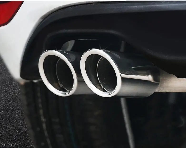 

New 2pcs for Volkswagen VW JETTA Passat b5 b6 1.4T golf 6 golf 7 mk6 mk7 1.4T TSI Car Exhaust Pipe Car Rear Mufflers Car-styling