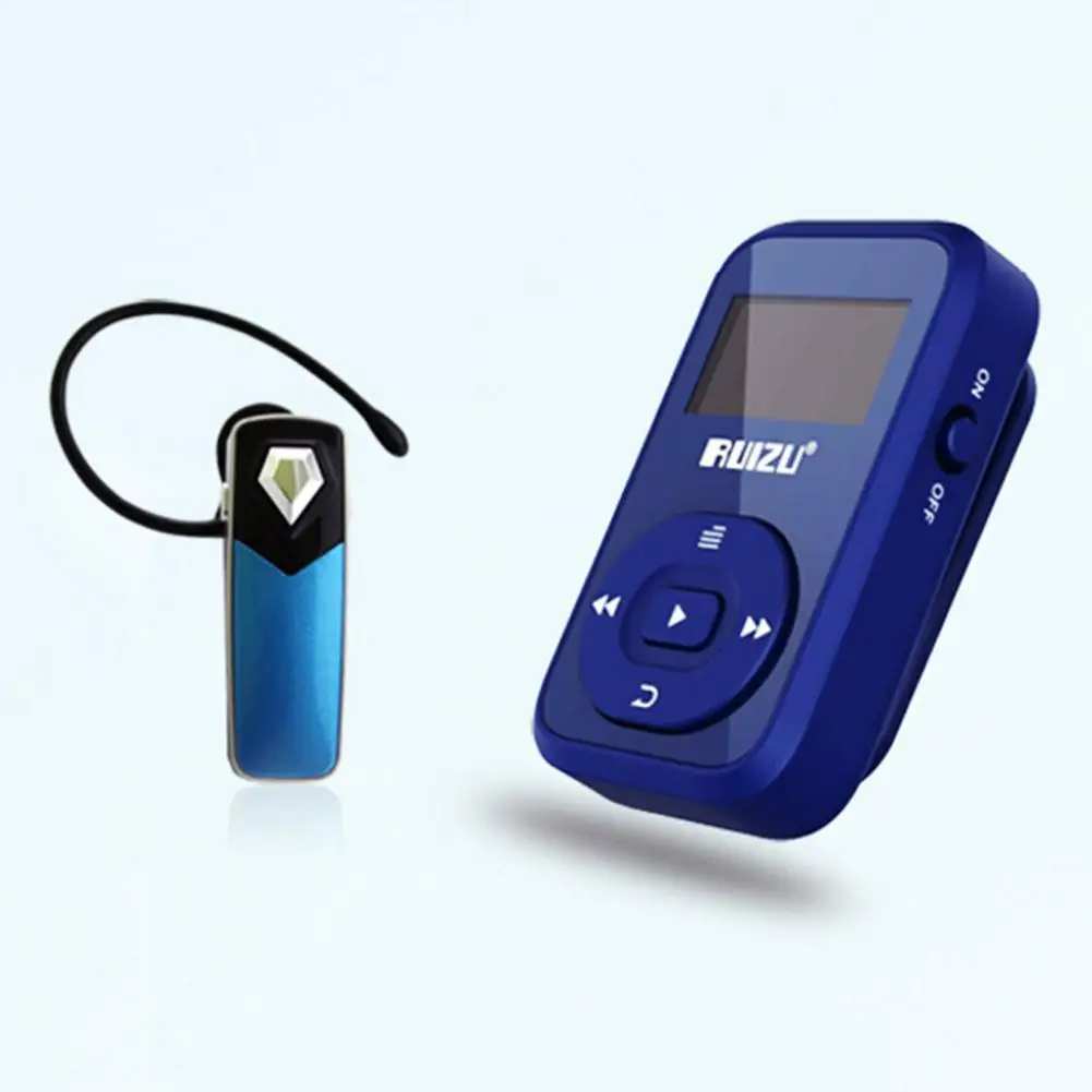 Оригинальный мини MP3 плеер RUIZU X26 для спорта диктофон FM радио поддержка SD карты с