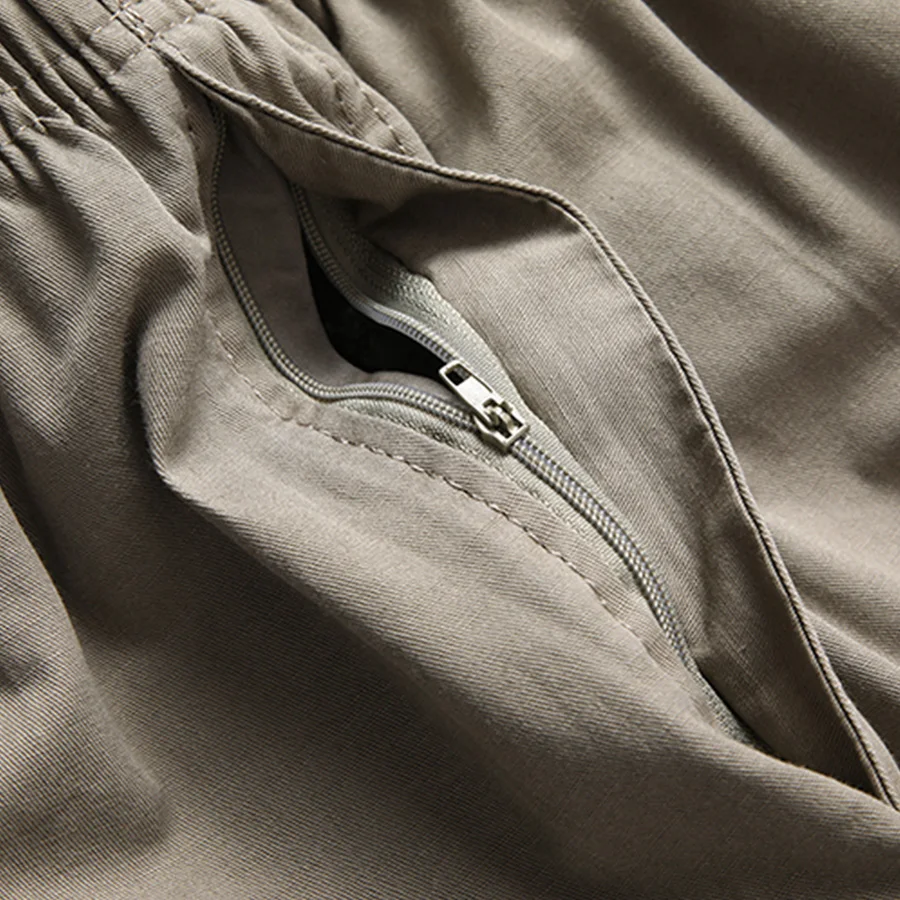 

Mens Casual Cotton Shorts Pockets 2019 Summer Loose Solid Colors Shorts Big Size L-6XL Khaki Black Green Clothes Male B4