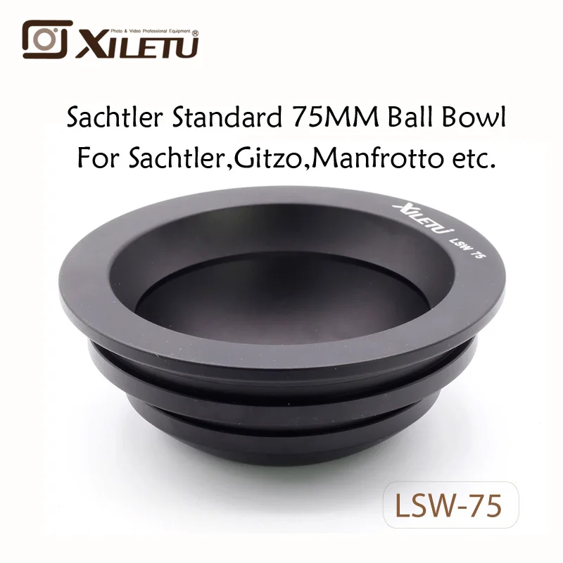 XILETU LSW-75 75 мм шаровой адаптер для штатива из алюминиевого сплава Gitzo Manfrotto Sachtler |