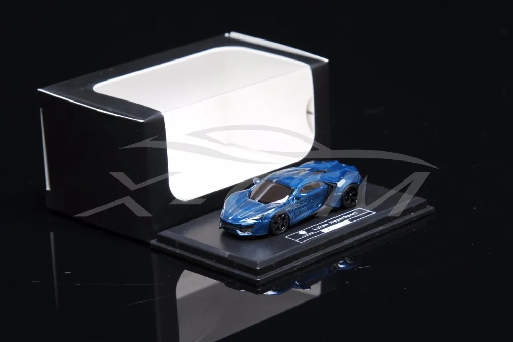 Полимерная модель автомобиля Avan Style WMOTORS Lykan HyperSport 1: 87 (синий) + маленький