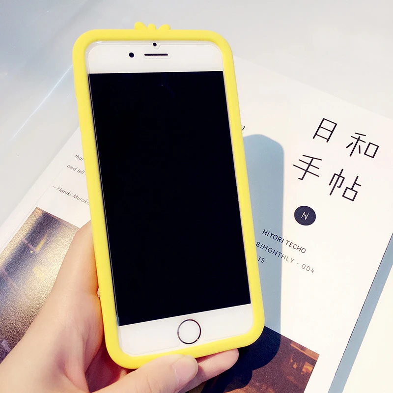 Snzvok новые желтые цыплята мягкий силиконовый резиновый чехол для iPhone 5S 6 6s