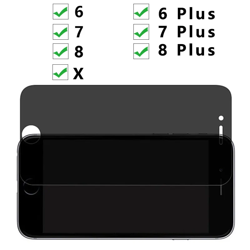 Защитное стекло для Iphone X 8 7 6 Plus закаленное Защитная пленка экрана