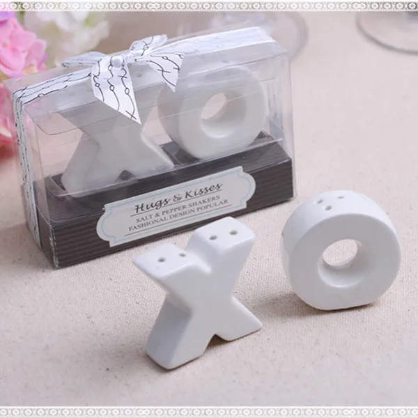 XO Подружки невесты подарки Mr& Mrs банка для специй свадебные сувениры и подарки Солонка и перечница свадебный подарок для гостей партия поддерживает поставки - Цвет: XO