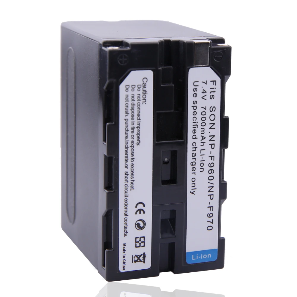 

5 шт./лот 7000 мАч NP-F960 NP-F970 батареи NP F960 батарея для Sony NP-F550 F550 NP-F770 NP-F750 F960 F970, для MC1500C 190P
