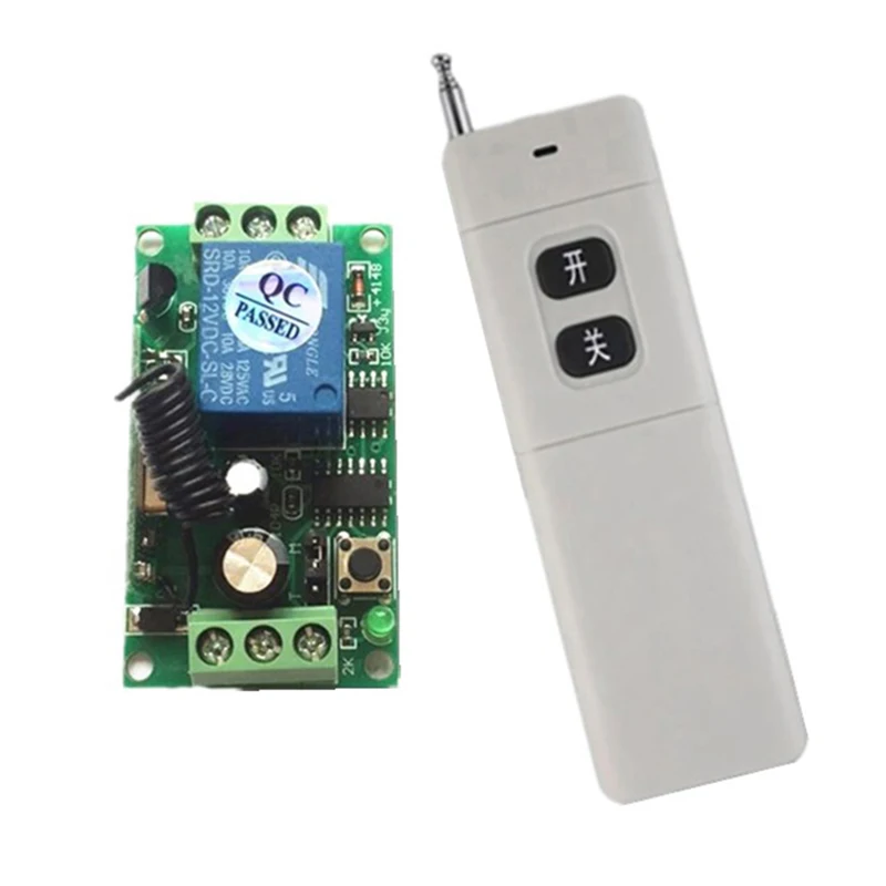 3000 м беспроводной пульт дистанционного управления DC12V 24V 10A 2CH RF беспроводной пульт дистанционного управления Переключатель системы передатчик + приемник