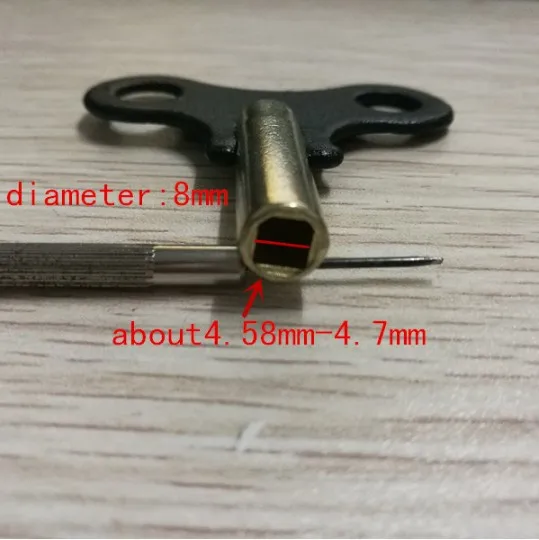

1PCS High quality wood clock key metal clock key wood clock tools-0421