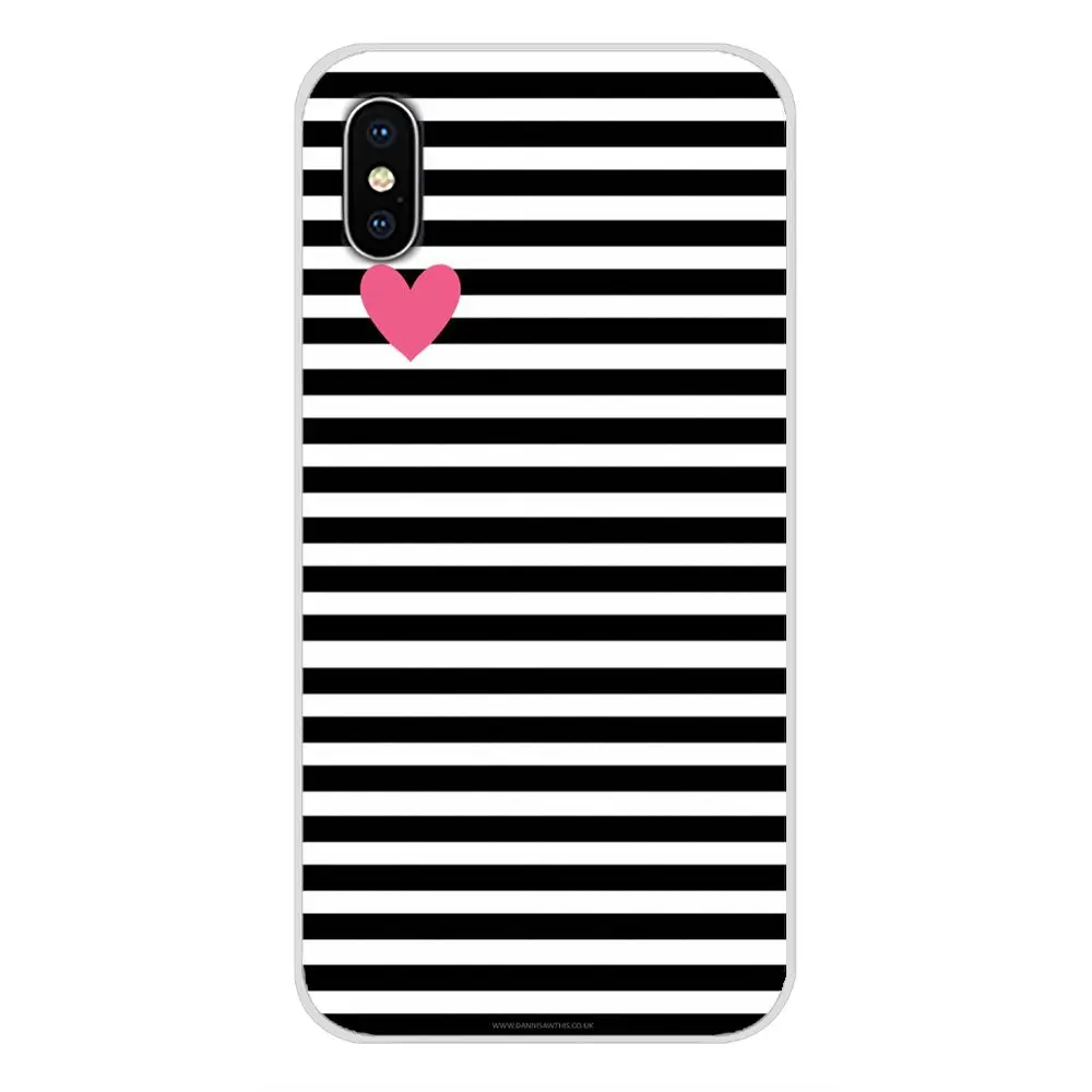 Аксессуары чехлы для телефонов Чехлы полосатая черная белая сетка Samsung Galaxy A5 A6S A7