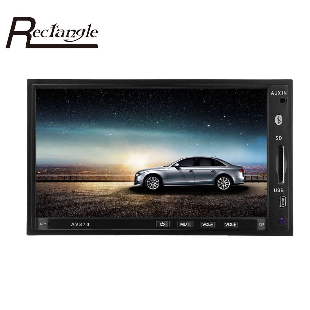 HD 1080 P 7 дюймов Bluetooth 2.1 автомобилей mp5 Радио плеер стерео видео Поддержка RDS FM AM EQ с