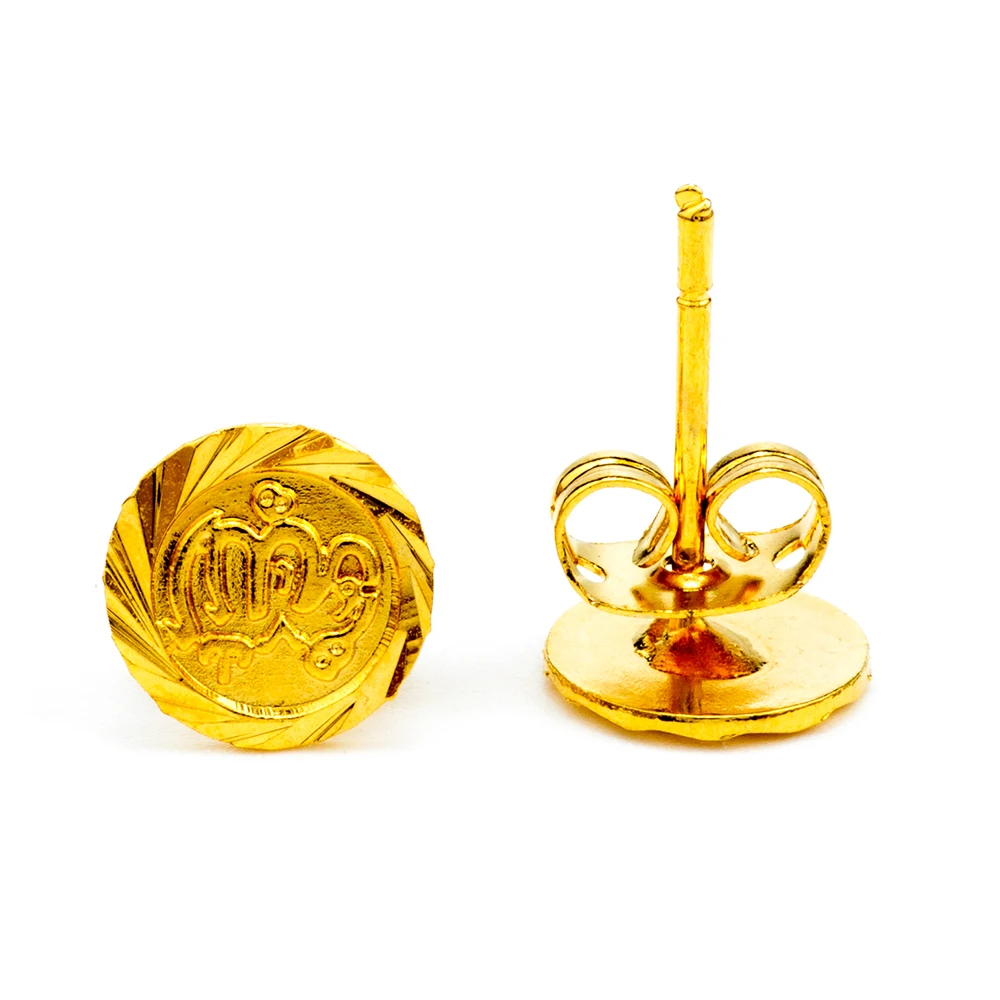 Ethlyn серьги &quotБог&quot гвоздики золотого цвета ислам ювелирные изделия