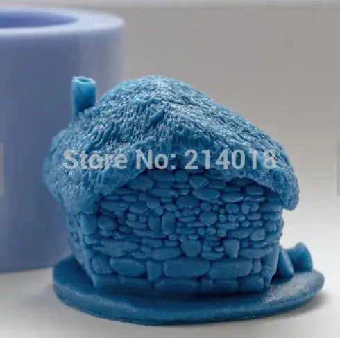 

House/stone Shaped Silicone Mold Fondant Cake Decoration Mold Handmade Soap Mold Aroma Stone Moulds DIY Sell Hot 3D PRZY 001