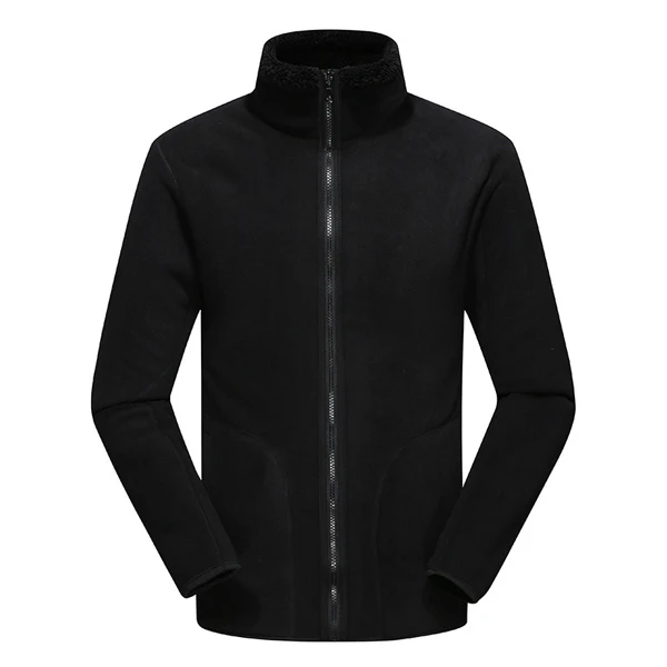 Men Black Refire gear осенне-зимняя флисовая куртка для мужчин и женщин, одежда с обеих сторон, спортивные куртки, походные треккинговые пальто - Цвет: Men Black
