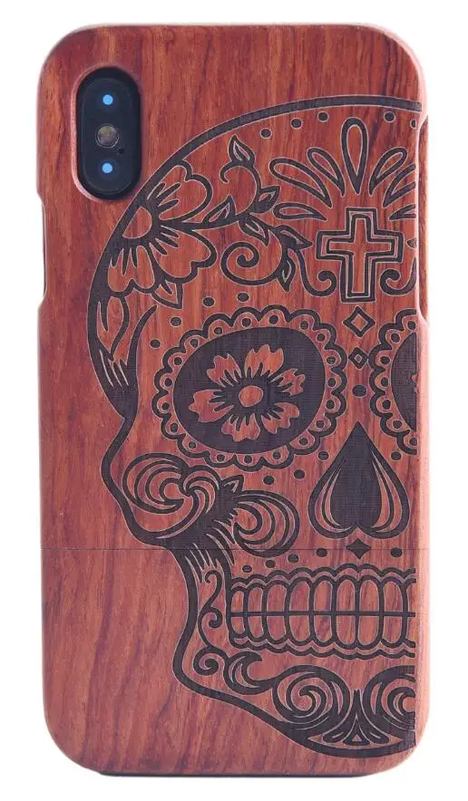 Натуральный зеленый настоящий Деревянный чехол для iPhone 11 Pro Max XS Max XR X 8 7 6 6S Plus 5 5S SE чехол для телефона - Цвет: 03
