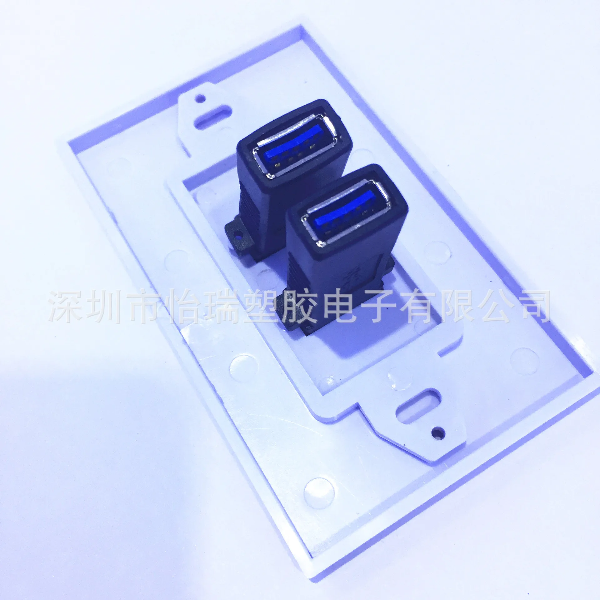 USB3.0 двухпортовый стеновые панели разъем USB 70 мм * 115 мм|Соединители| |