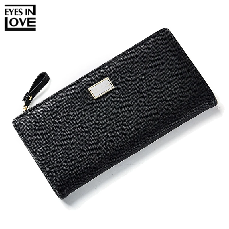 

EYES IN LOVE 12 Slots Card Wallets Women Large Capacity Long Clutch Leather Female Wallet Ladies Purse Phone Pocket Carteira