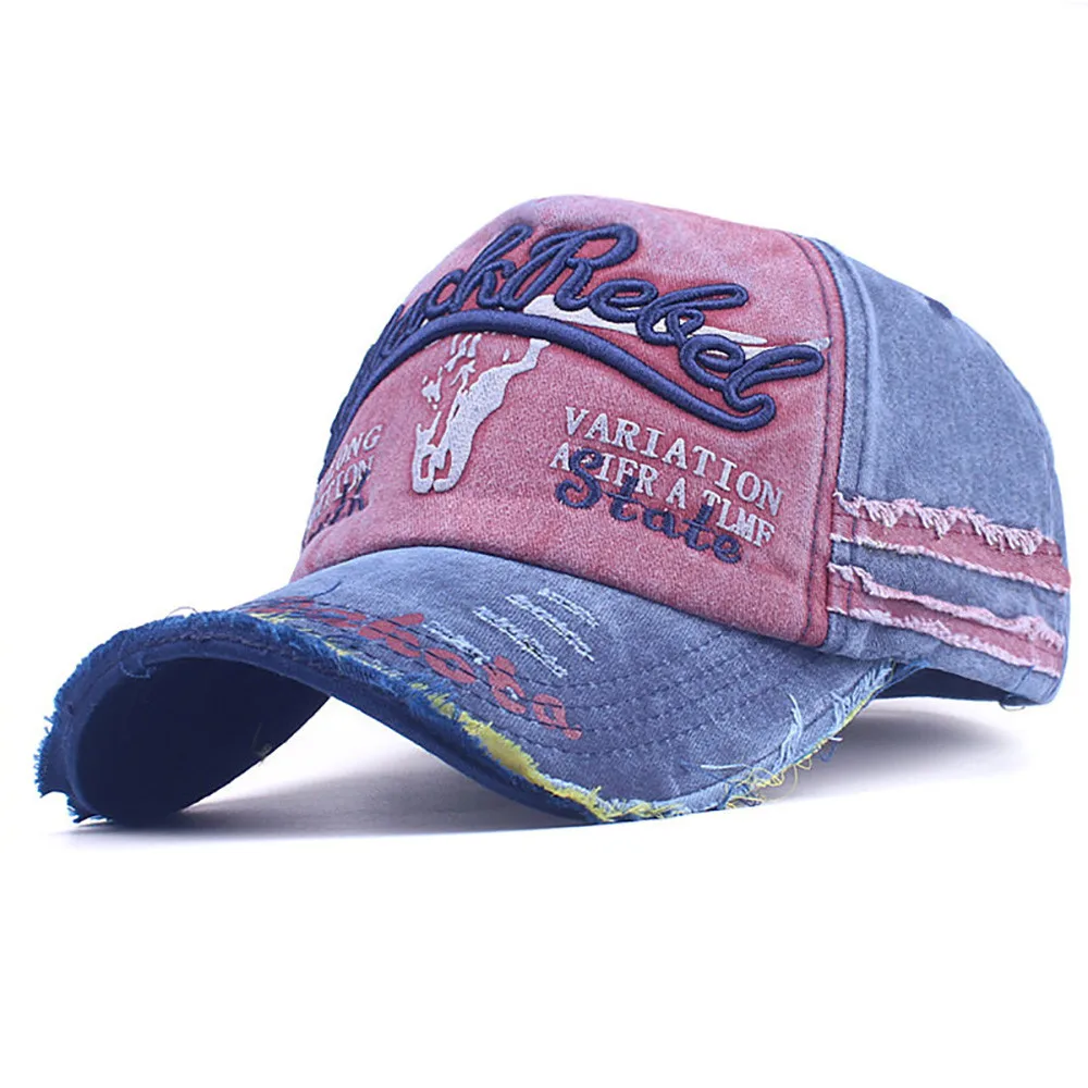 Snapback Новая летняя бейсболка s для женщин и мужчин винтажная цветная джинсовая Хип