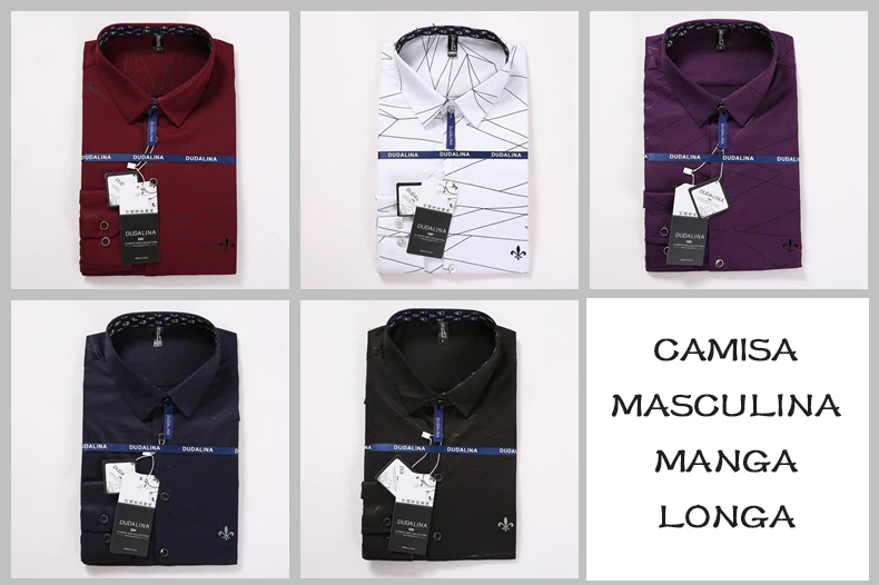 Dudalina, полосатая рубашка для мужчин, Camisa Masculina, с длинным рукавом, блуза, для мужчин, Social Masculina, облегающая, резерв, Sergio K, жаккард