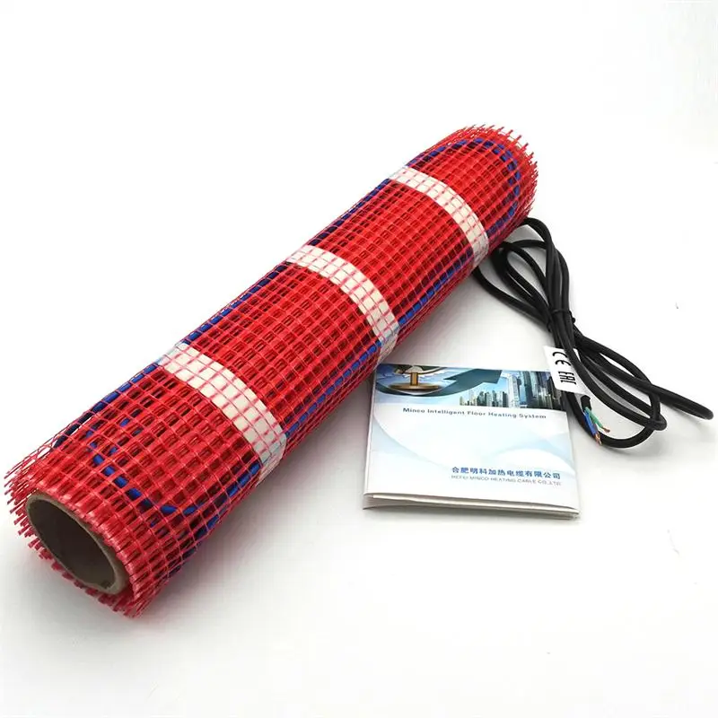 Only mat MINCO HEAT 675 м2 230 Вт двухъядерный Электрический теплый пол коврики для теплого пола, в теплые полы наборы комнатный термостат - Цвет: Only mat
