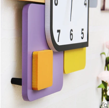 Детские деревянные настенные часы Kingart Цифровые декоративные подвесные для