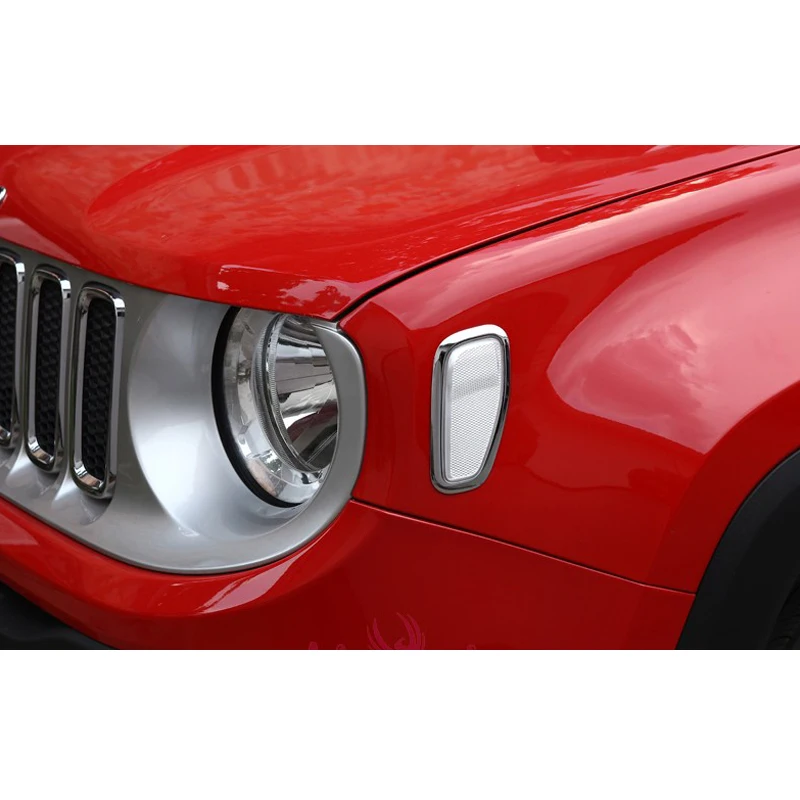 Для Jeep Renegade боковая лампа крышка светильник планки бампер панель серебристый