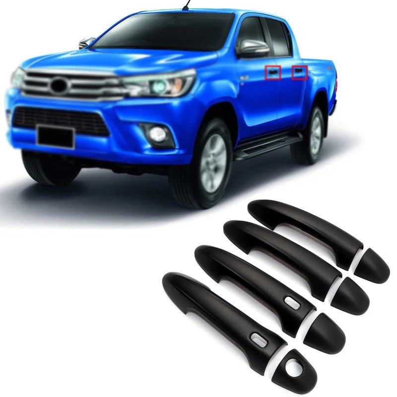 Замена пластика заменяет для Toyota Hilux Revo 2016 2018 аксессуары набор дверных ручек