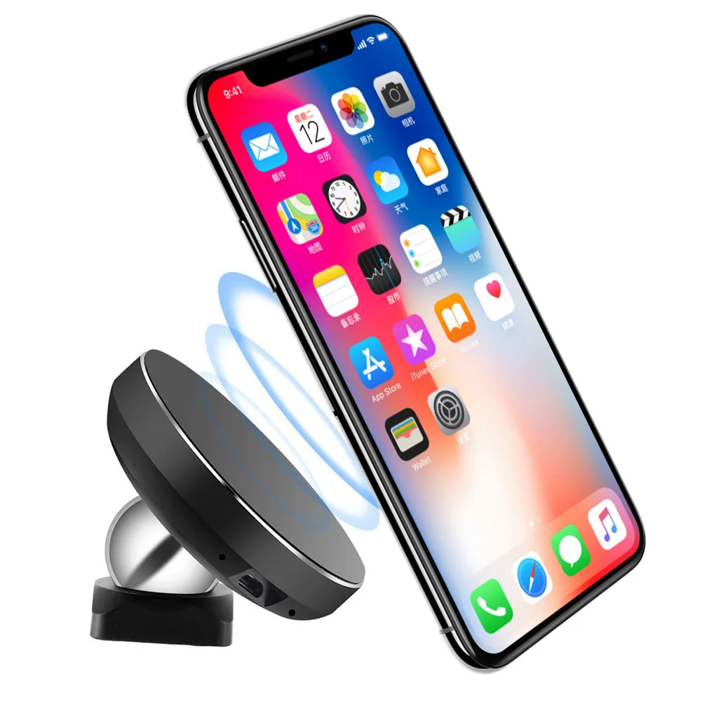 Магнитный держатель Qi Беспроводное зарядное устройство для iPhone 8 X XR XS для samsung s10/9/8/7 xiaomi Мобильный телефон быстрое зарядное устройство док-станция для зарядки pad