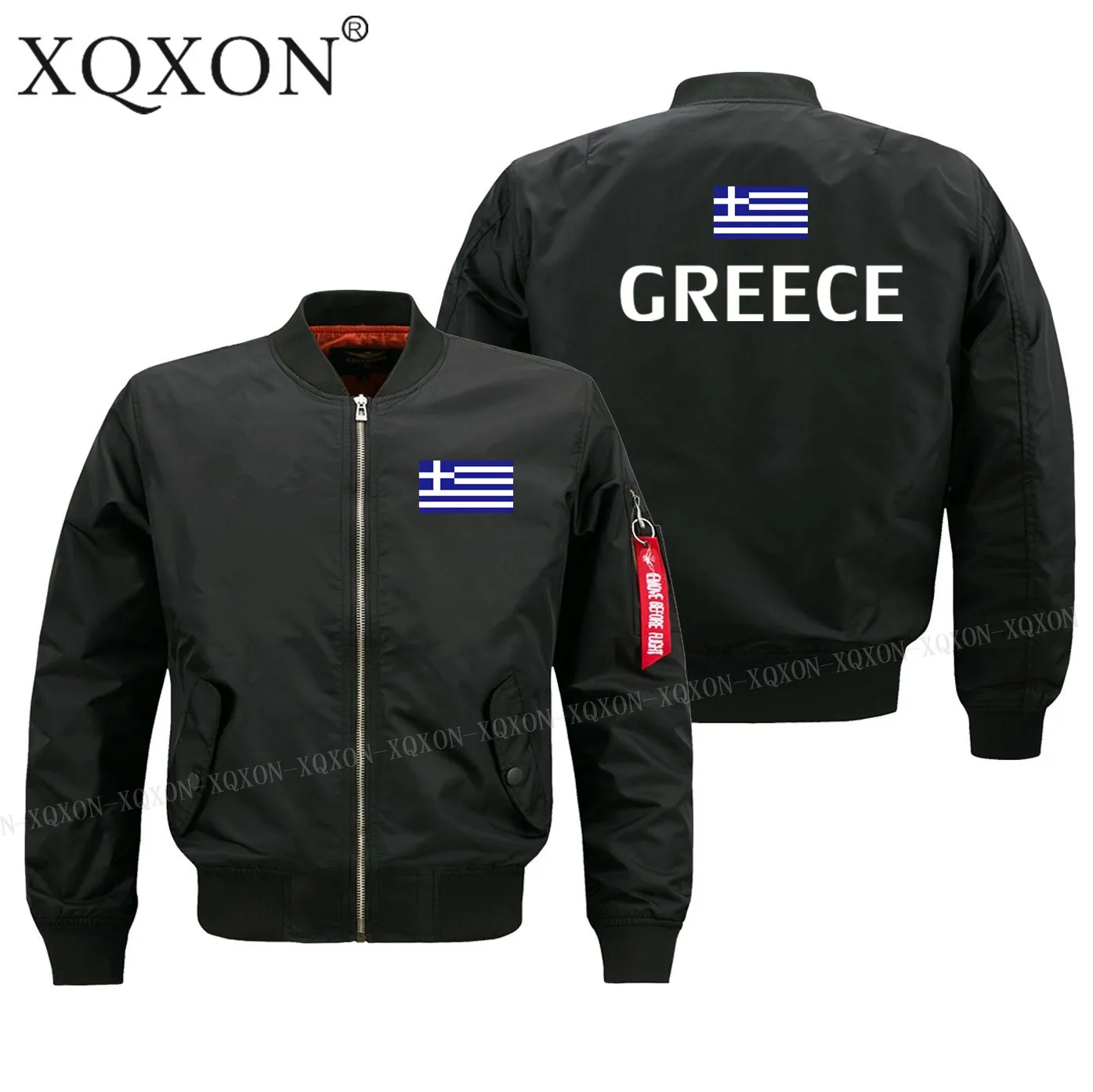 

New-hot Sale Greece Flag Design Military Pilot Bomber Jacket 2022New Zipper Fashion Causal Men Jackets Coats J197