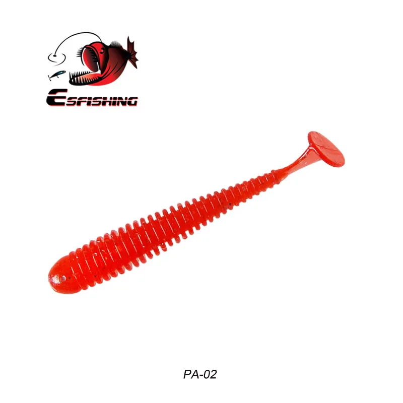 Esfishing RING SHAD 50 мм рыболовные приманки мягкие приманки приманка для форели Pesca Iscas искусственные снасти для рыбалки на карпа Спиннер приманки Flash - Цвет: PA02
