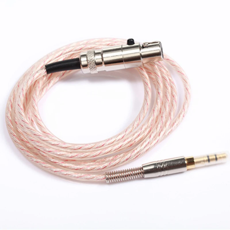 Серебристый медный смешанный сменный аудиокабель для наушников AKG Q701 K702 K267 K712 K141
