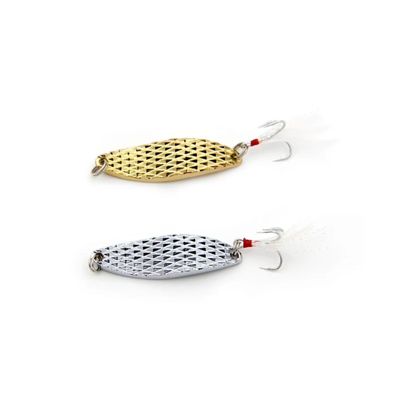 1pcs Metal Spinner Spoon Fishing Lure 7g 9g 15g sinking Artificial Bait Sequins Tackle Hard Bass Pike Culter perch | Спорт и