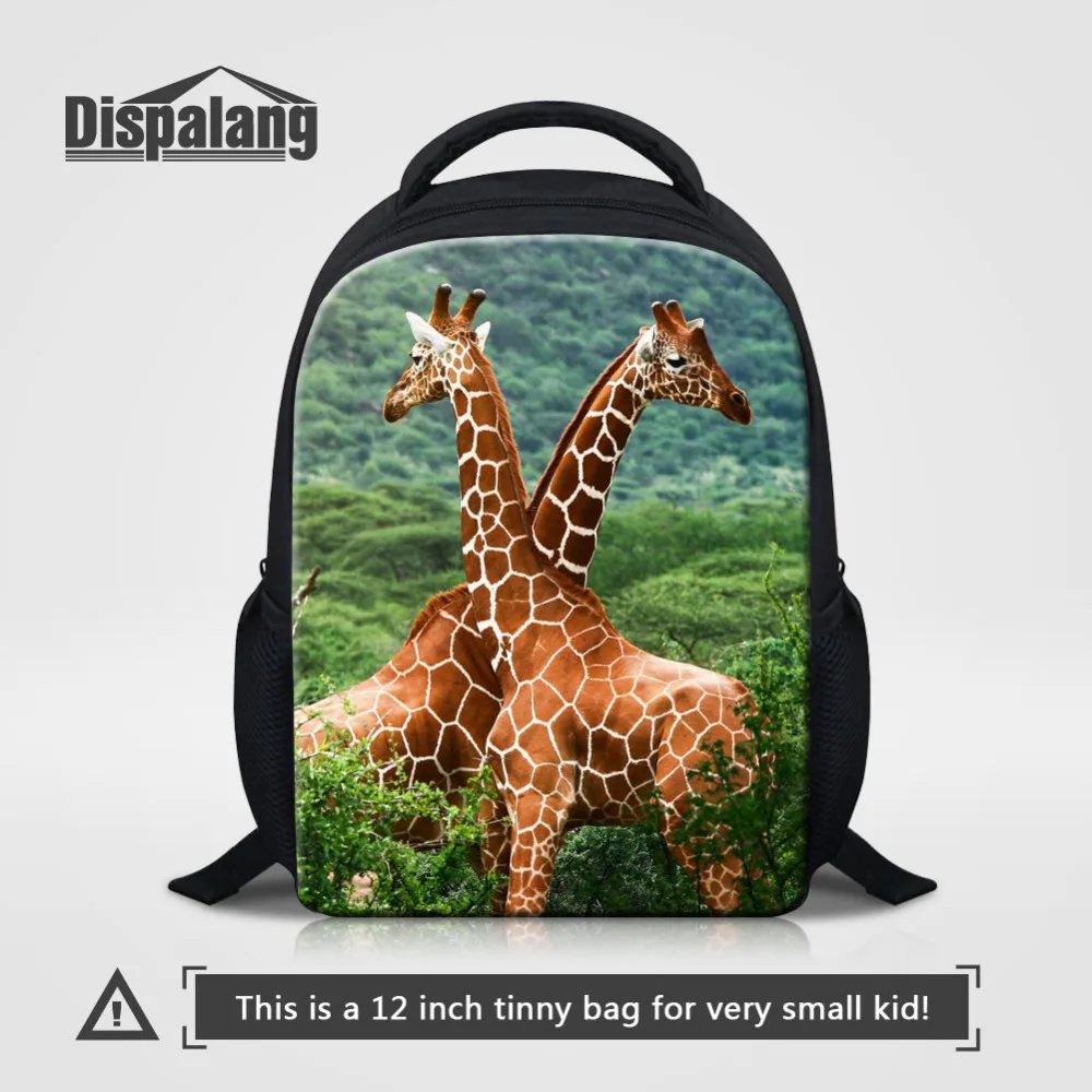

Dispalang Fashion Small School Bags For Kindergarten Giraffe Animal Printing Kids Backpacks Schoolbags Girls Boys Child Book Bag