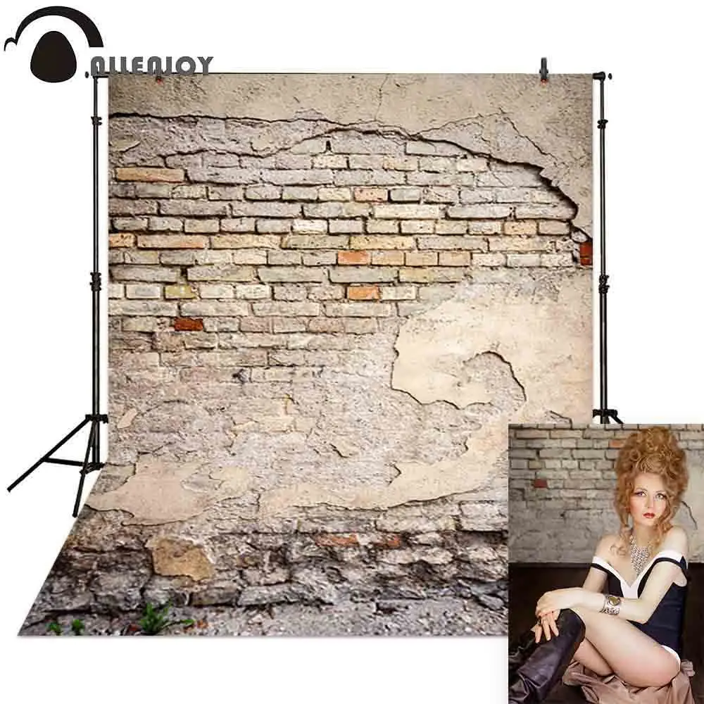 Allenjoy фон для фотосъемки с абстрактным изображением кирпичной стены разбитый старый эффект Фотофон фотобудка для фотосессии для фотостудии
