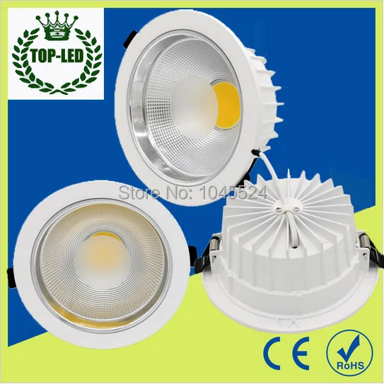 5W 10W 15W 30W 60w 80w white Led Panel Light AC 110-265V Round COB ceiling Dimmable Down Lights With Driver | Лампы и освещение