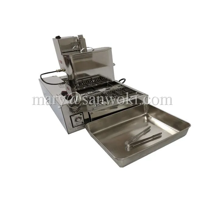 Коммерческая шестирядная автоматическая мини машина для пончиков круглая