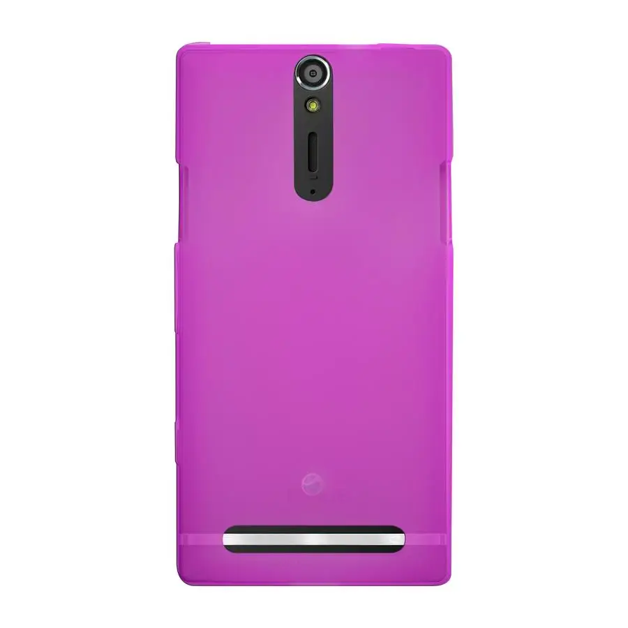 Чехол подставка ideus из ТПУ фуксии для sony Xperia S| |