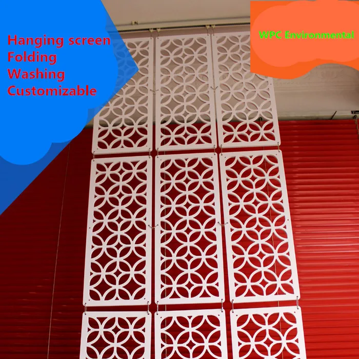 Перегородка подвесная складная с орнаментом для дома гостиной столовой 4 шт.|screen