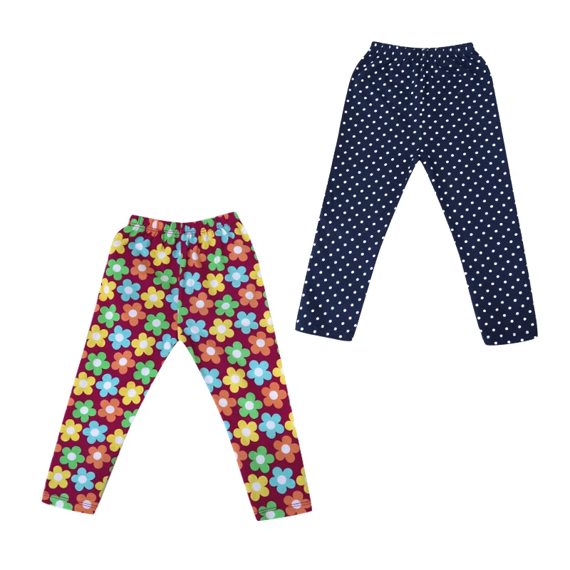 Детские длинные леггинсы 2 шт./лот штаны для девочек хлопковые брюки малышей