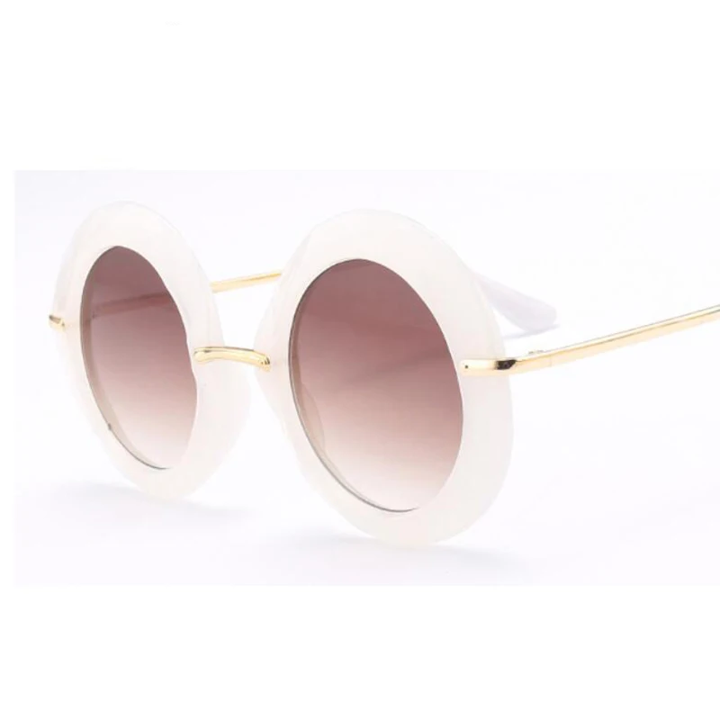 Винтажные большие круглые солнцезащитные очки летние женские роскошные