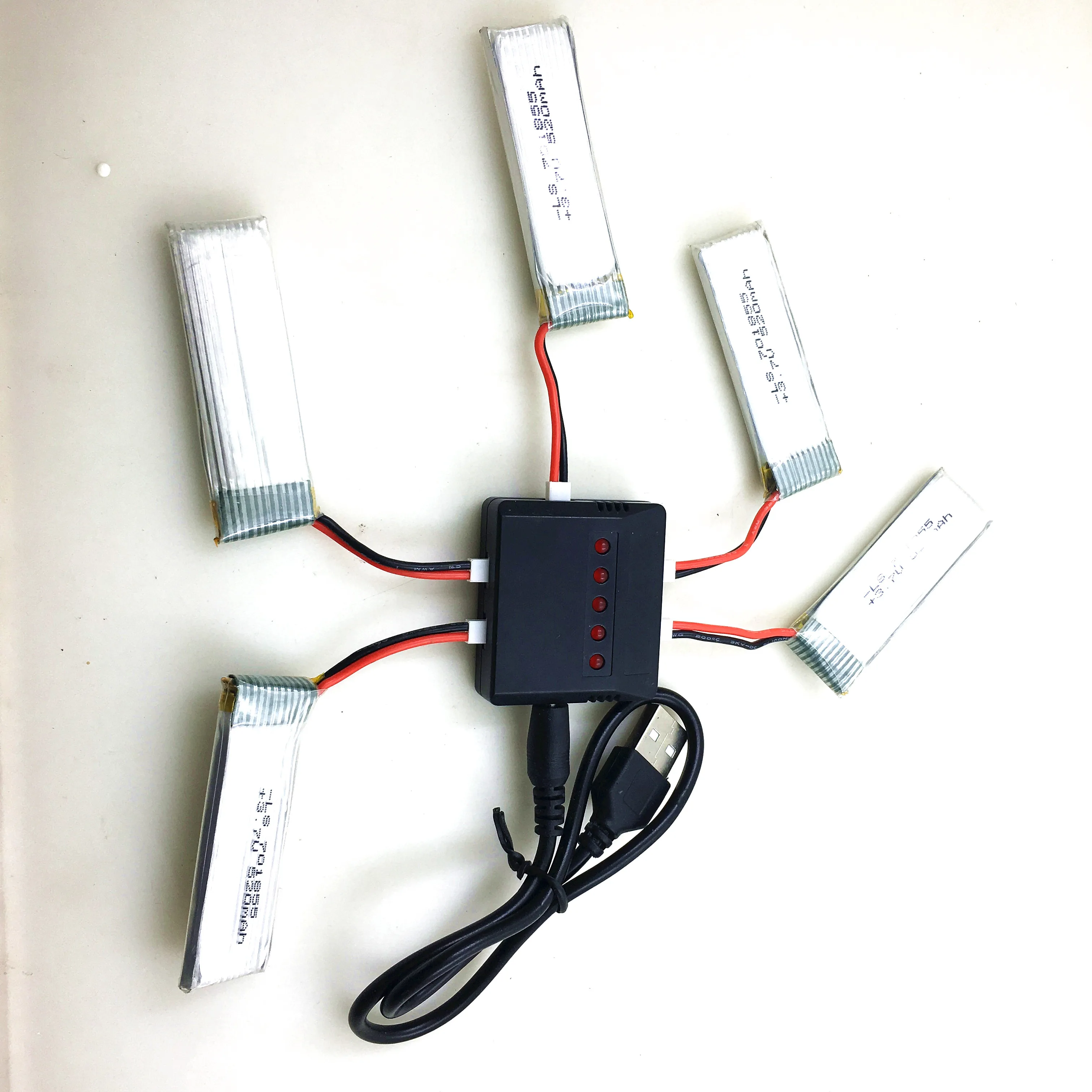 5 In 1 Charger + 5PCS 3.7V 520mAh 30C Upgraded Battery for WLtoys V930 V977/ XK K110 RC Helicopter Spare Parts Accessories | Игрушки и