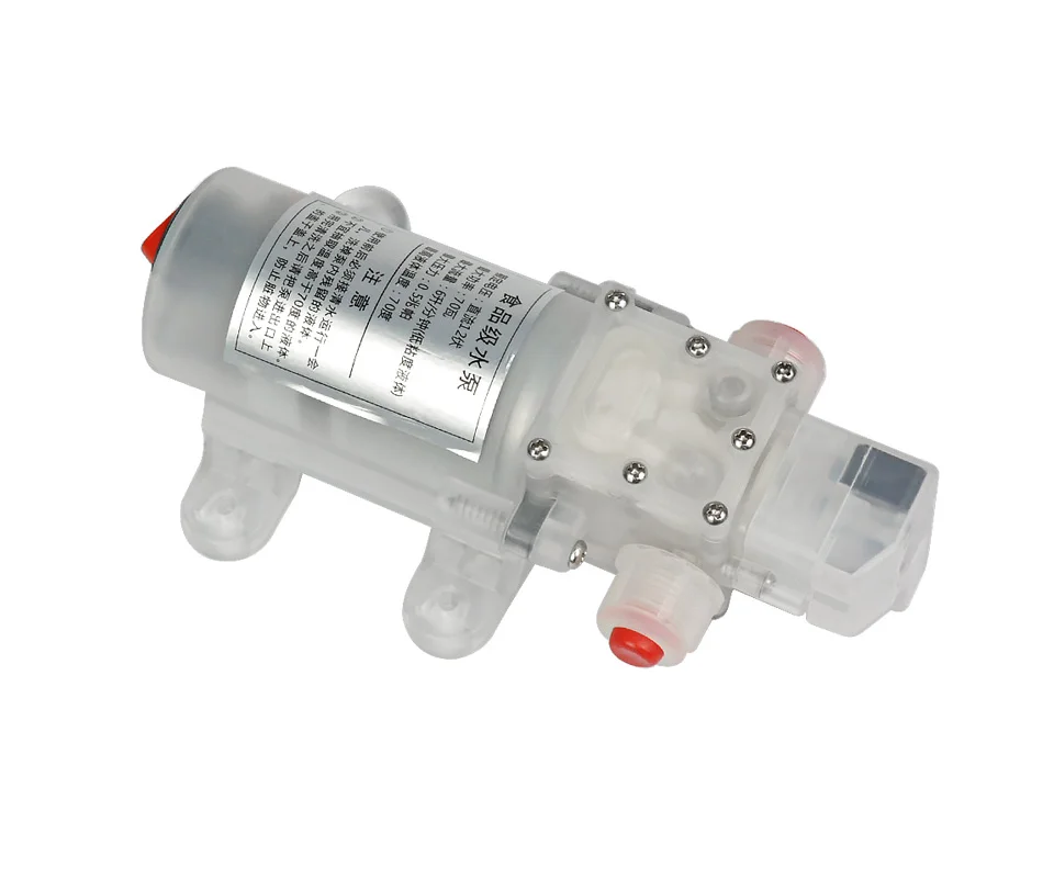 YIMAKER микро пищевой мембранный насос DC12V 24 в 70 Вт 6л/мин самовсасывающий Электрический DC бустер водяные насосы с переключателем