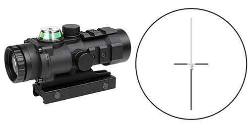 crosshair green АК 47 оптическая охотничья стрельба HD очки красная точка волоконно-оптический прицел коллиматор 3x32 пистолет ментальный пистолет телескопическая винтовка прицел - Цвет: crosshair green