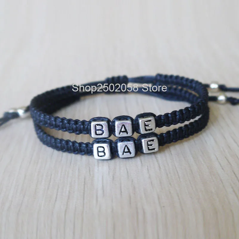 BAE браслет его и ее для пары ручной работы подарок на Рождество Подарок