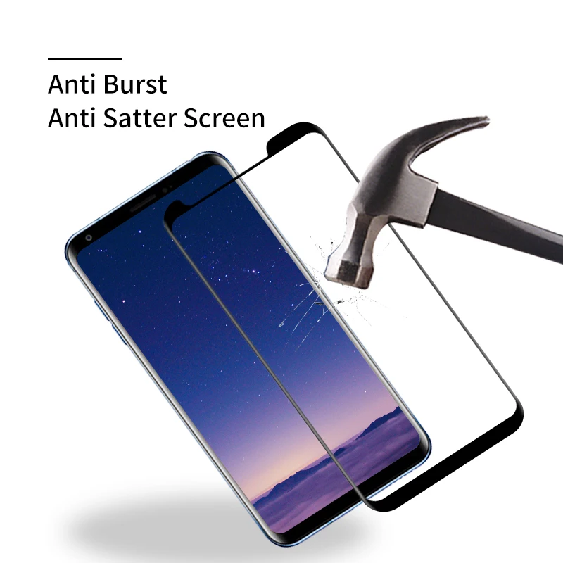 Полный Клей протектор экрана для LG V30 + полный экран 3D изогнутый край 9H защитная