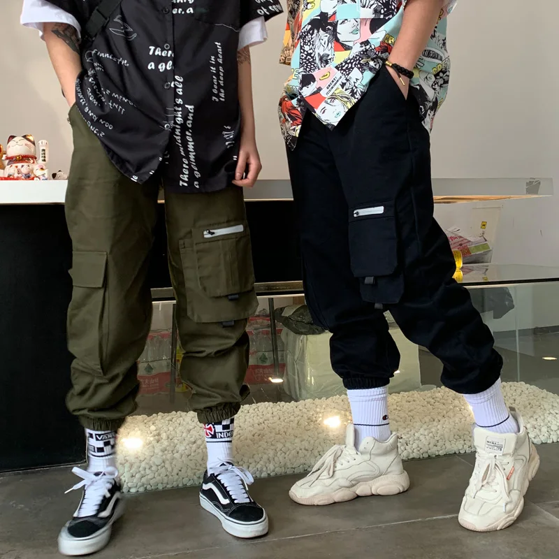 CheerSolo Harajuku женские брюки-Карго спортивные брюки летние Светоотражающие Брюки с