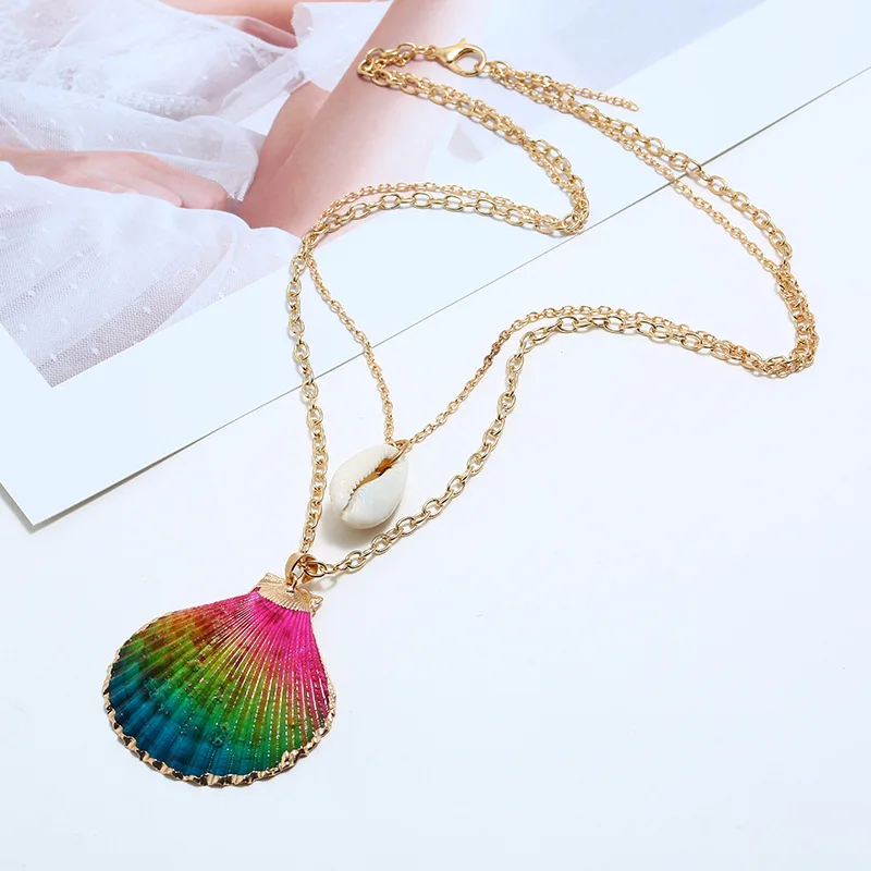 Женское длинное ожерелье LiuXSP оригинальное креативное с ракушками для свадебной